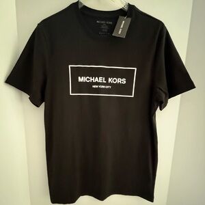Michael Kors Short Sleeve Crew Neck 100% Fine Gauge Cotton Jersey Casual Tshirt